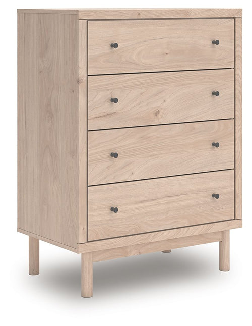 Arloster - Four Drawer Chest - Tan - Stylish Home Furniture