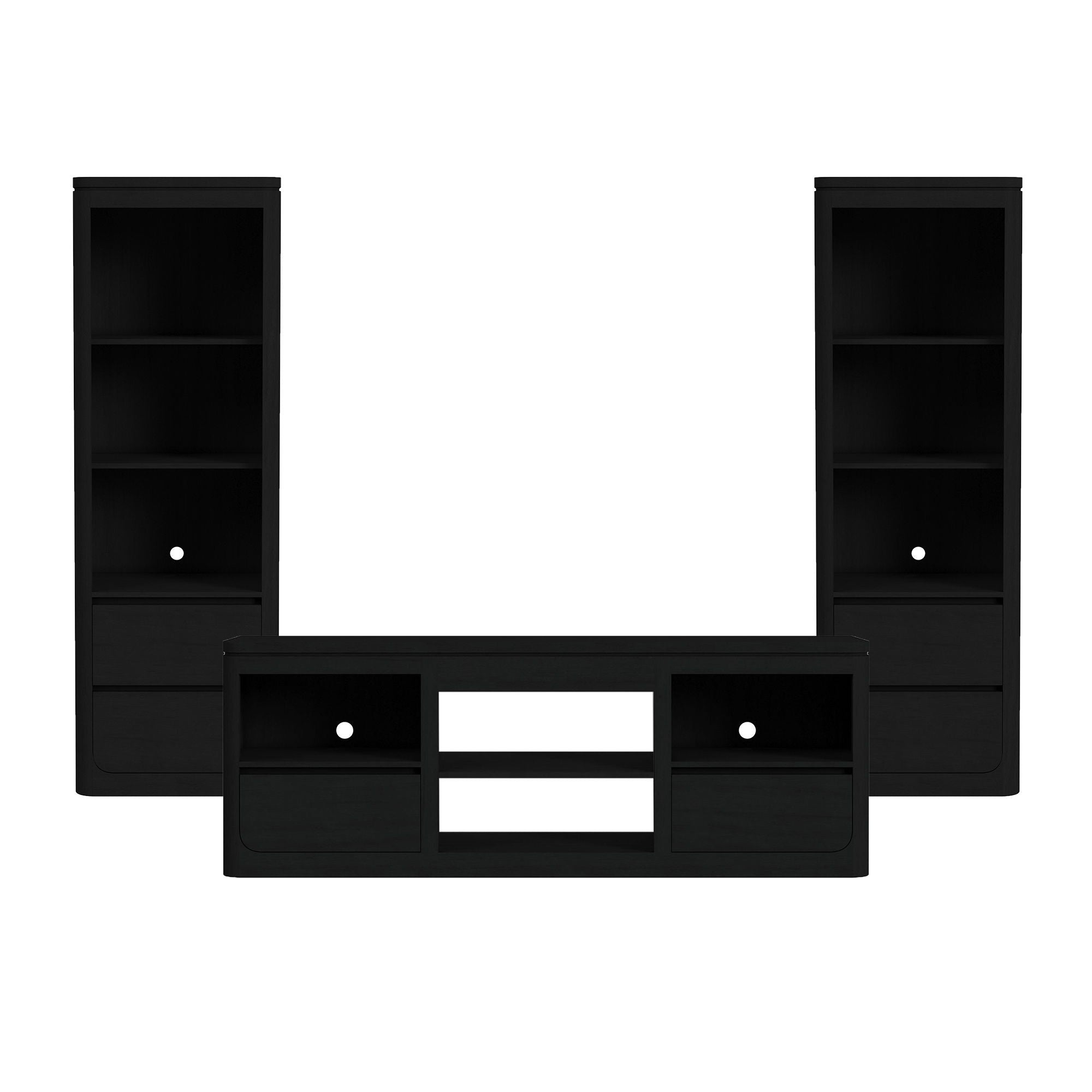 Rosalie - 3 Piece Entertainment Unit With 71" TV Console