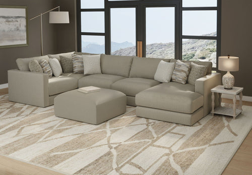 Amelia - Cocktail Ottoman - Sand - Stylish Home Furniture