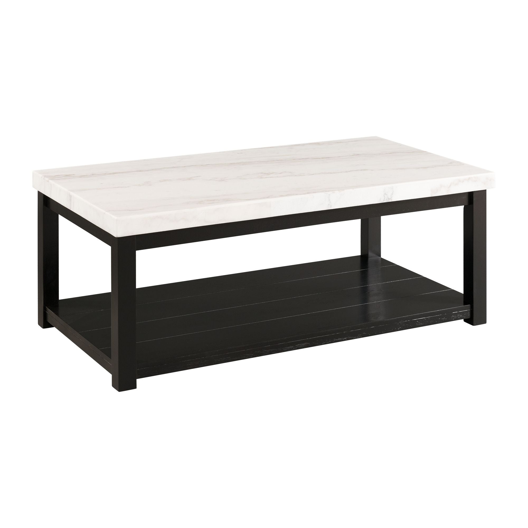 Marcello - Coffee Table With Casters - White - Stylish Home Furniture