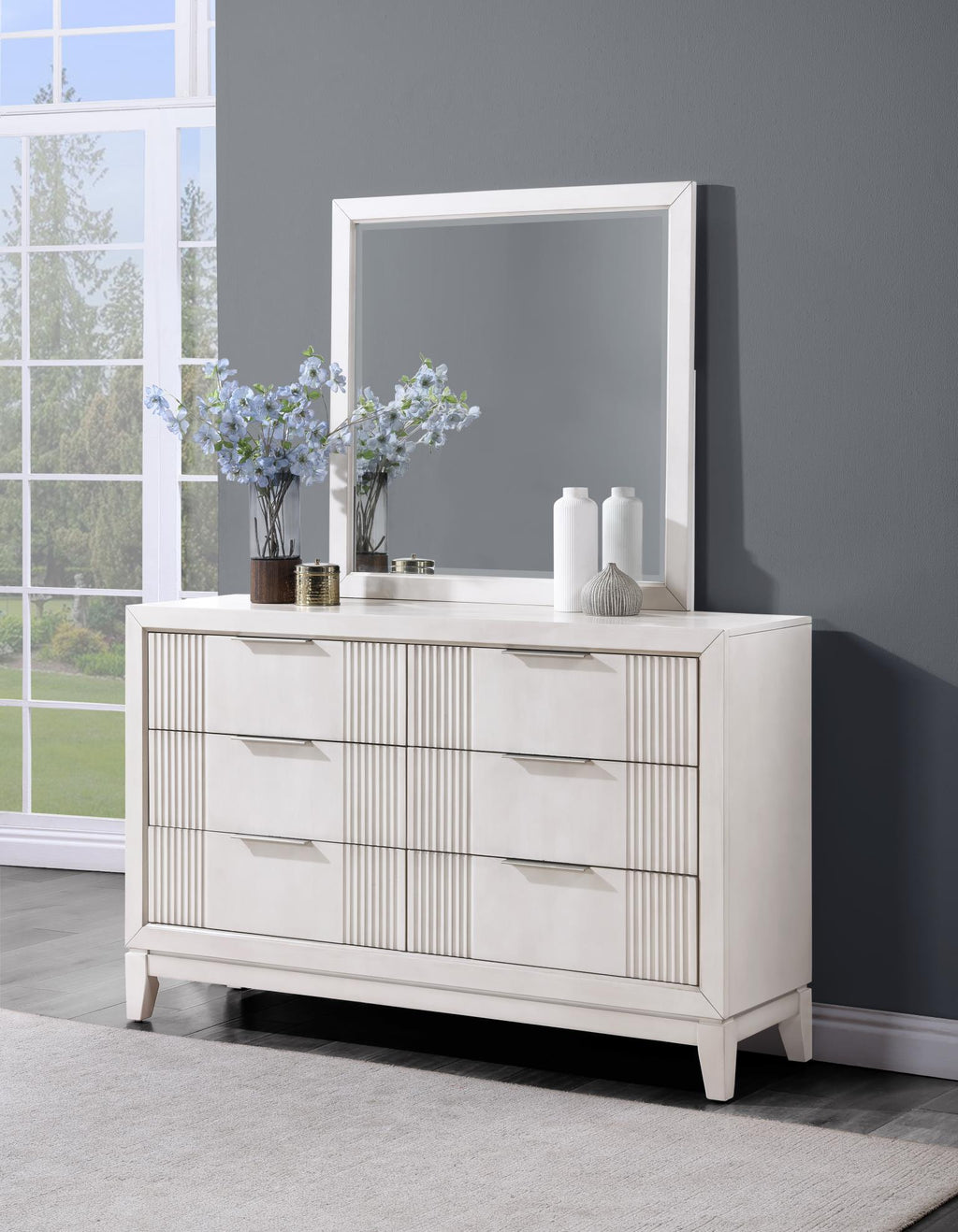 B252 - Mirror - Beige - Stylish Home Furniture