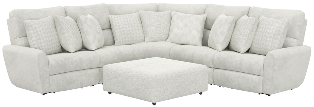 Majesty - Deep Seating Power Reclining Sectional And Ottoman - Stylish Home Furniture