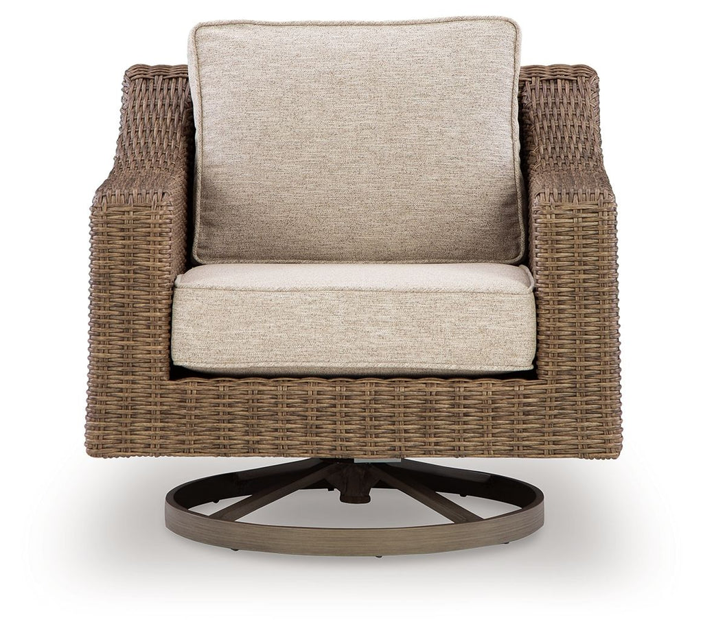Laguna Heights - Swivel Lounge With Cushion - Beige - Stylish Home Furniture