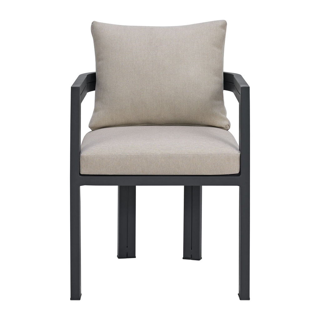 Playa - Dining Chair (Set of 2) - Dark Gray / Beige - Stylish Home Furniture