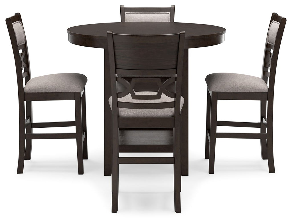 Langwest - Dining Room Counter Table Set (Set of 5) - Brown - Stylish Home Furniture