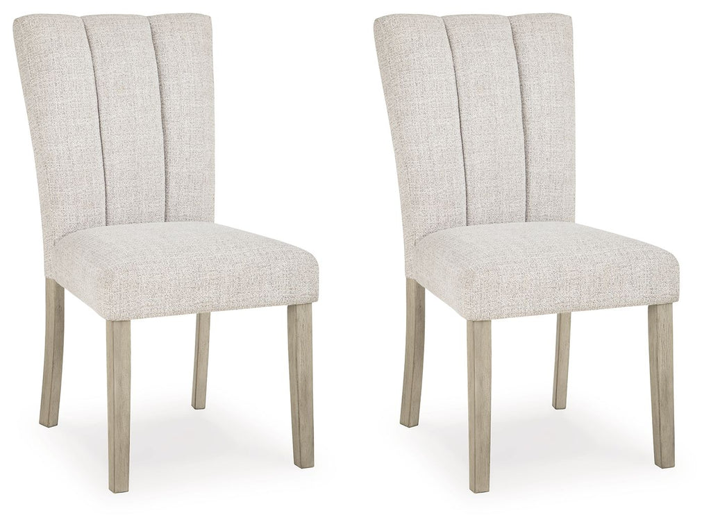 Larawyn - Dining Upholstered Side Chair (Set of 2) - Bisque - Stylish Home Furniture