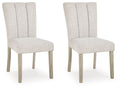 Larawyn - Dining Upholstered Side Chair (Set of 2) - Bisque - Stylish Home Furniture