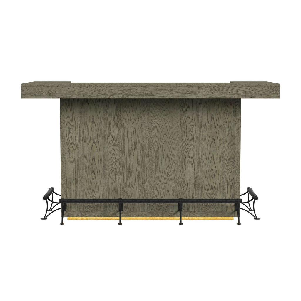 Jemma - Bar Table With Light - Gray And Dark Espresso - Stylish Home Furniture