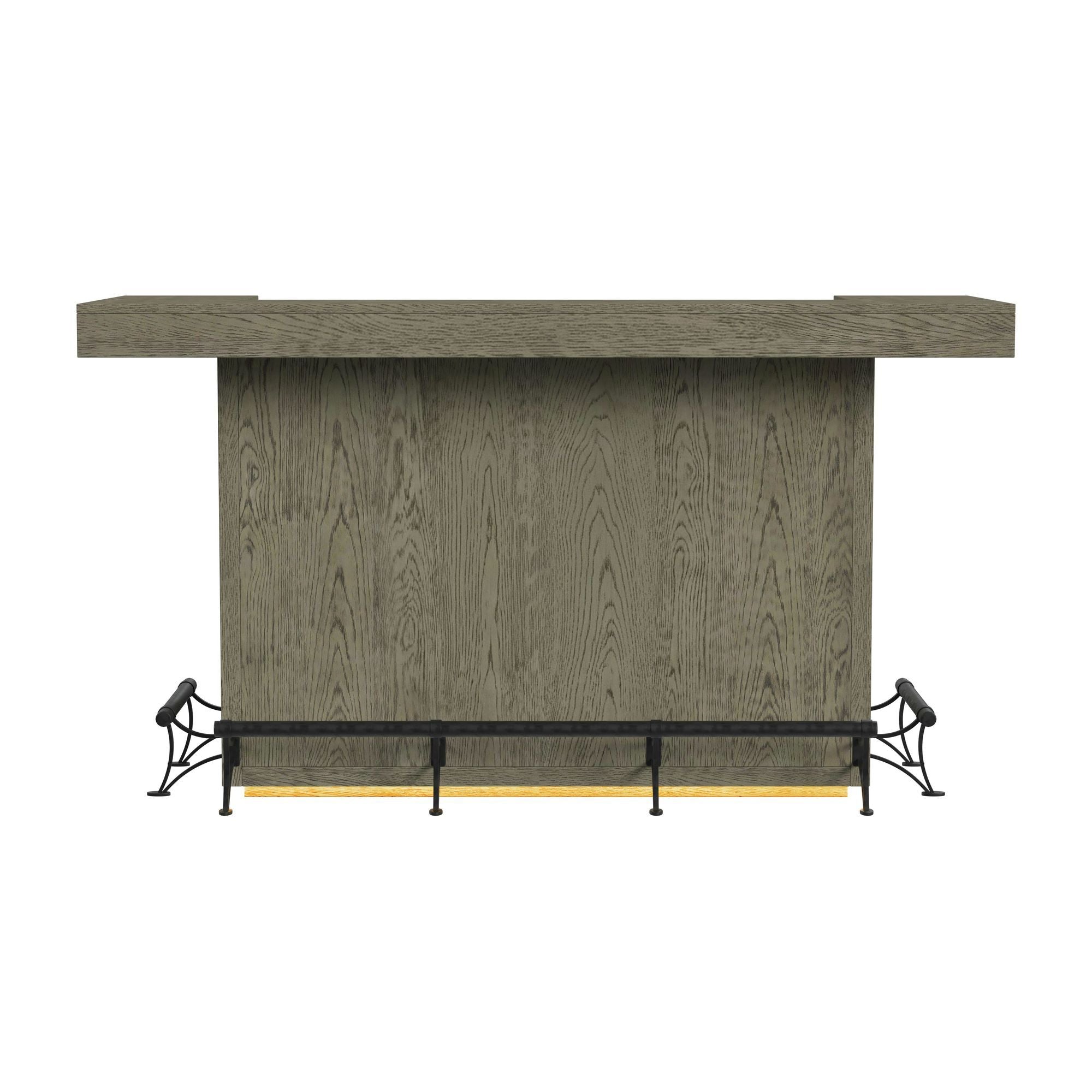 Jemma - Bar Table With Light - Gray And Dark Espresso - Stylish Home Furniture