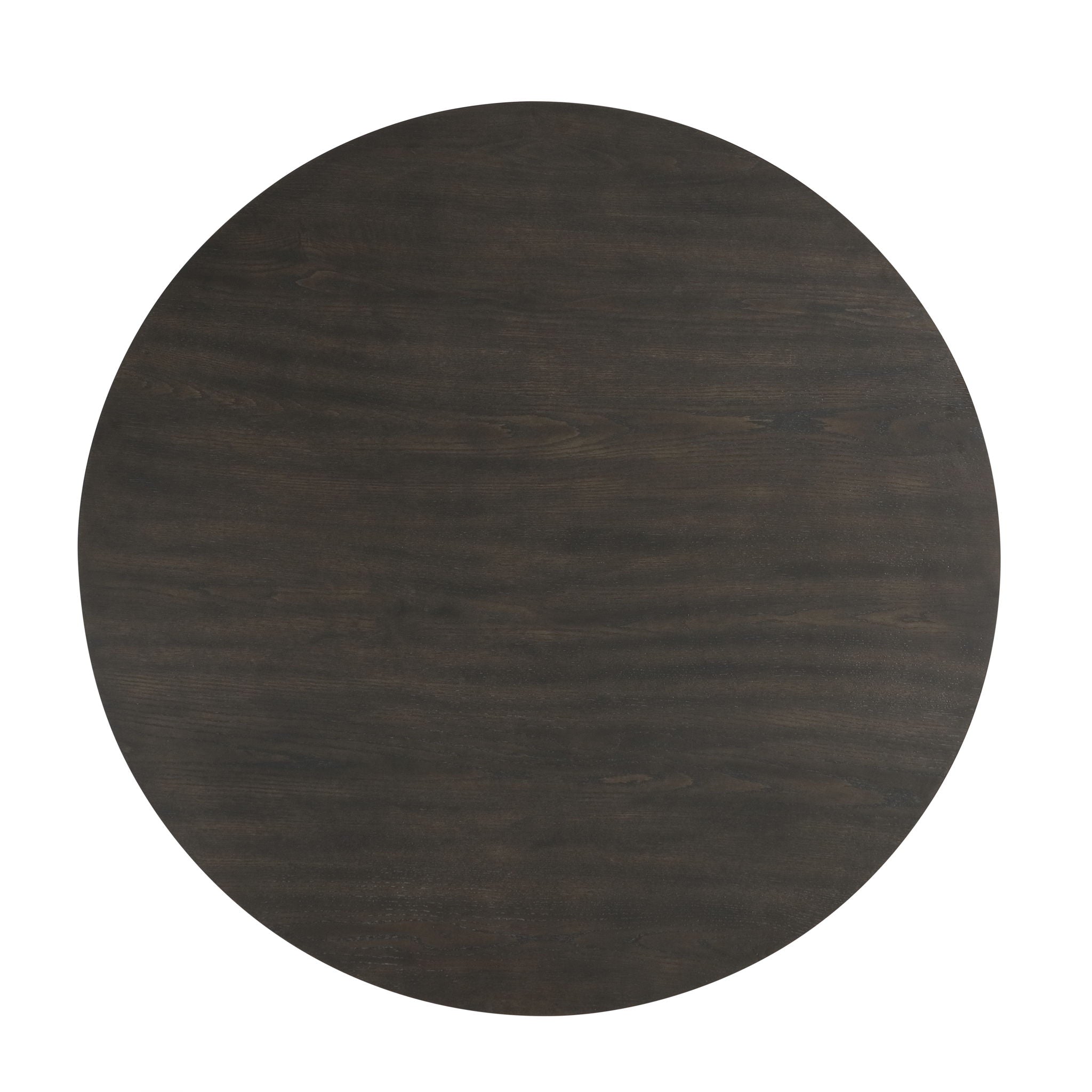 Plateau - 54" Round Dining Table - Top & Base - Dark Brown - Stylish Home Furniture