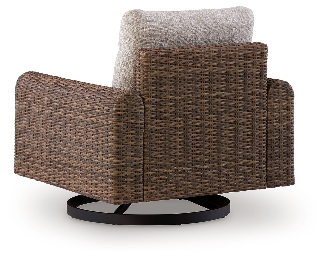 Dolan Creek - Swivel Lounge With Cushion - Gray / Brown - Stylish Home Furniture