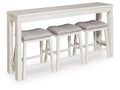 Robbinsdale - Rectangular Dining Room Counter Table Set (Set of 4) - Antique White - Stylish Home Furniture