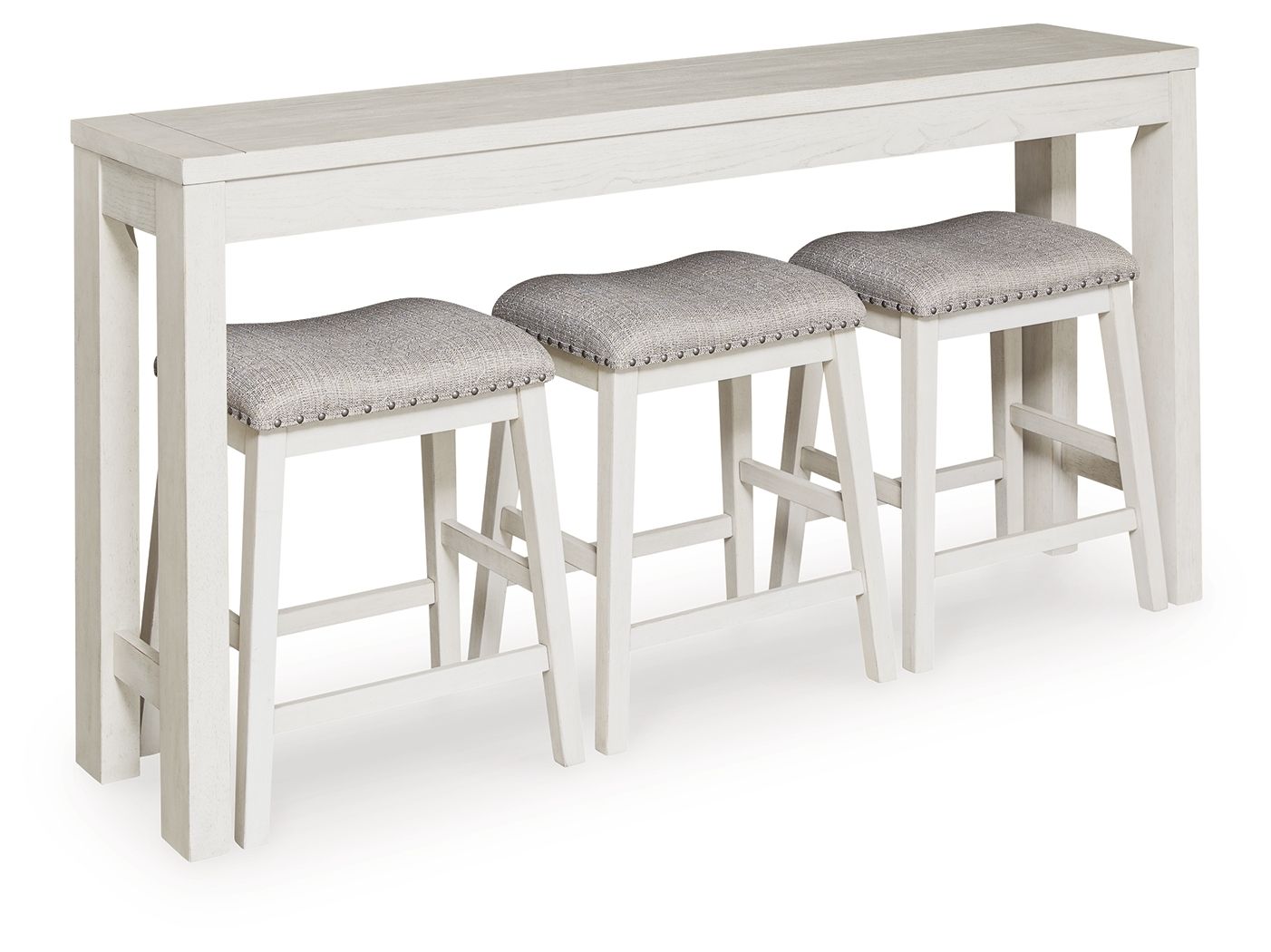 Robbinsdale - Rectangular Dining Room Counter Table Set (Set of 4) - Antique White - Stylish Home Furniture