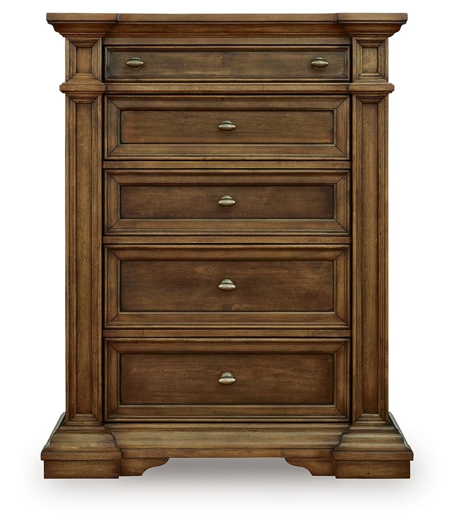 Frantanna - Five Drawer Chest - Brown - Stylish Home Furniture
