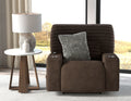 Zen - Power Recliner With CR3 Heat / Massage / Zero Gravity - Chocolate - Stylish Home Furniture