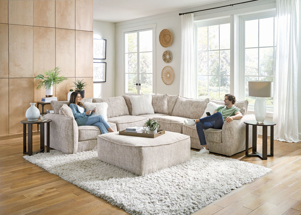 Bucktown - Cocktail Ottoman - Parchment - Stylish Home Furniture