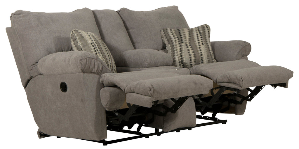 Sadler - Lay Flat Reclining Console Loveseat - Stylish Home Furniture