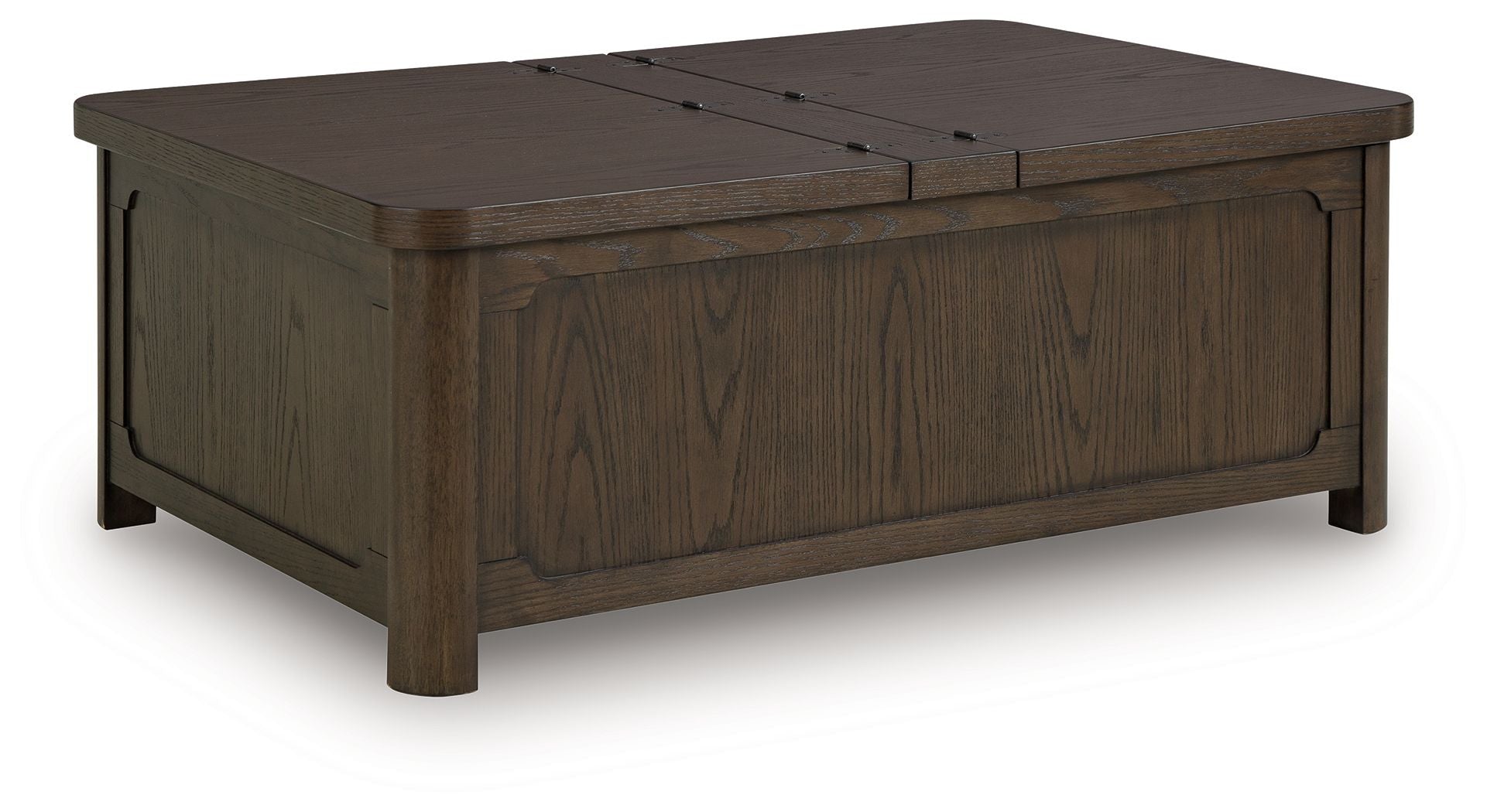 Breckington - Cocktail Table With Storage - Dark Brown - Stylish Home Furniture