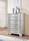 B076 - Chest - Pearl Silver - Stylish Home Furniture