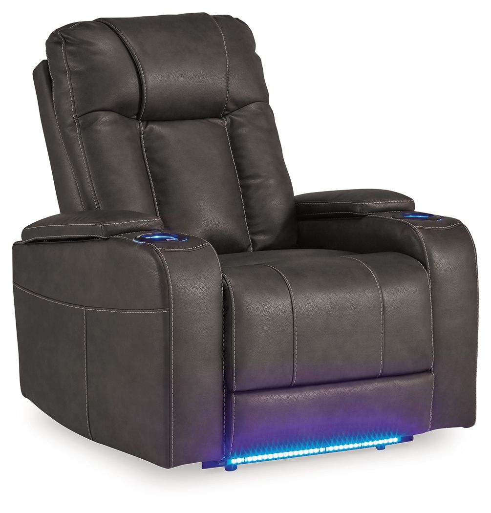Feazada - Power Recliner With Adj Headrest - Stylish Home Furniture