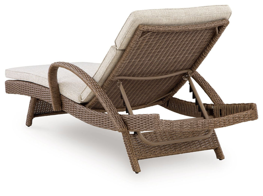 Laguna Heights - Chaise Lounge With Cushion - Beige - Stylish Home Furniture