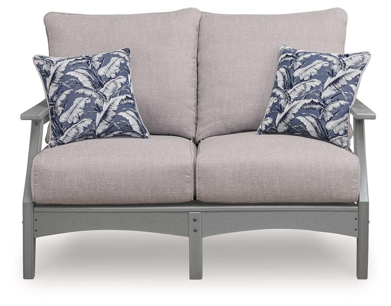 Cove Beach - Loveseat With Cushion - Gray - Stylish Home Furniture