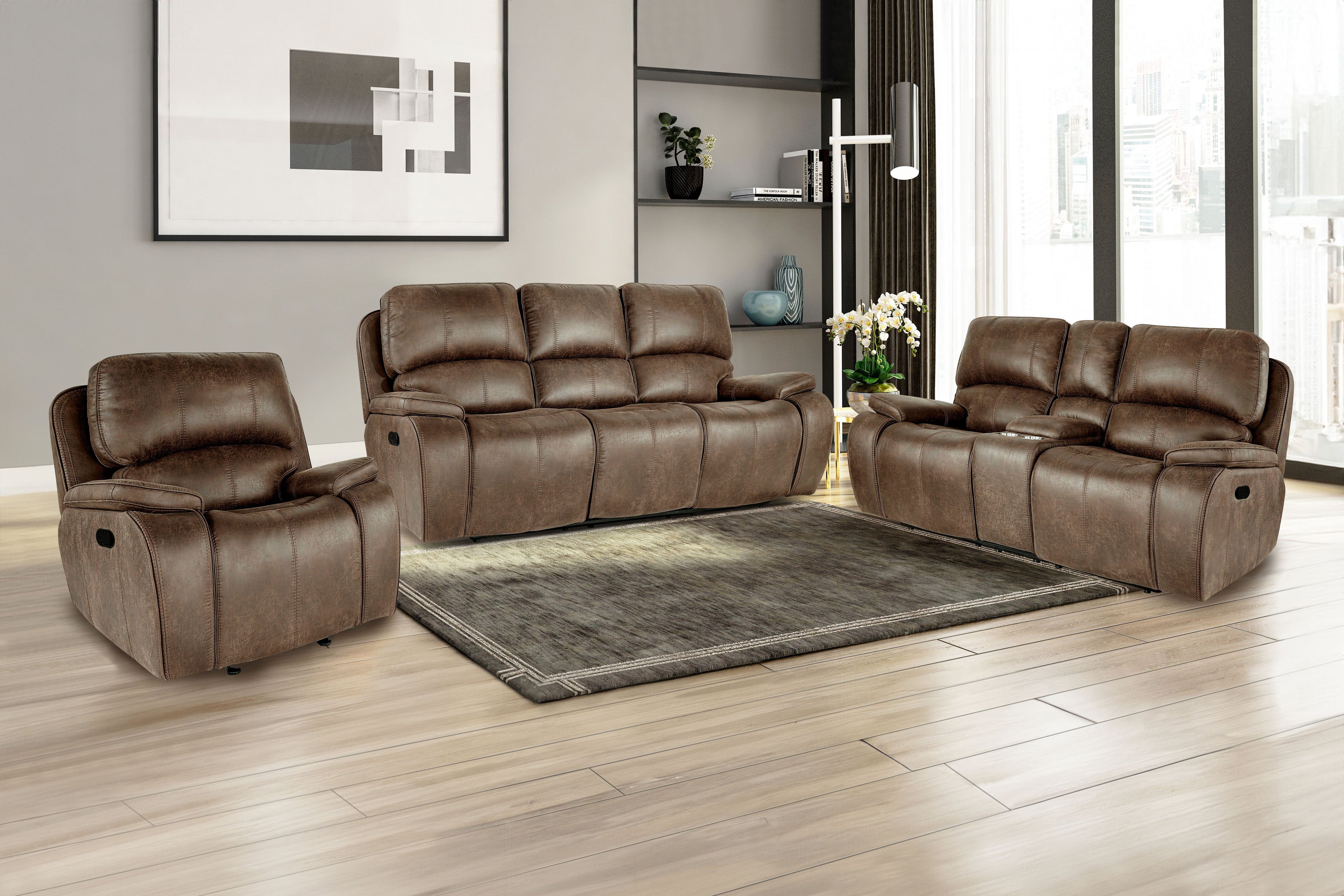 Brookings - Reclining Sofa Set - Stylish Home Furniture