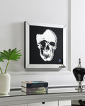 A2035 - LED Wall Art (Skull) - Pearl Silver - Stylish Home Furniture