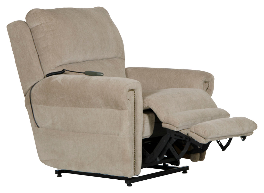 Warner - Power Headrest With Lumbar Power Lay Flat Recliner - Stylish Home Furniture