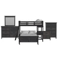 Hampton Kids - Loft With Ladder And Desk With Speaker Bedroom Set - Stylish Home Furniture