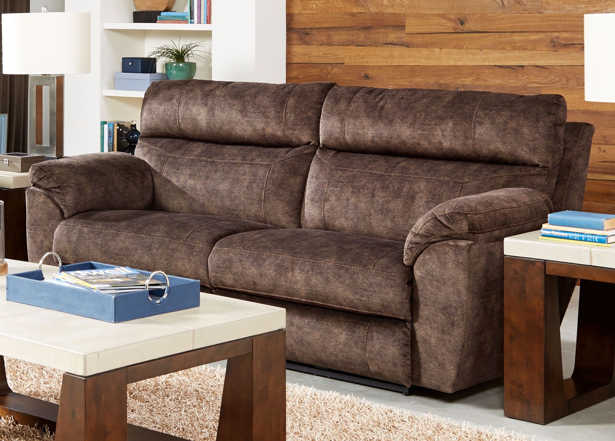Sedona - Power Headrest With Lumbar Lay Flat Reclining Sofa - Stylish Home Furniture
