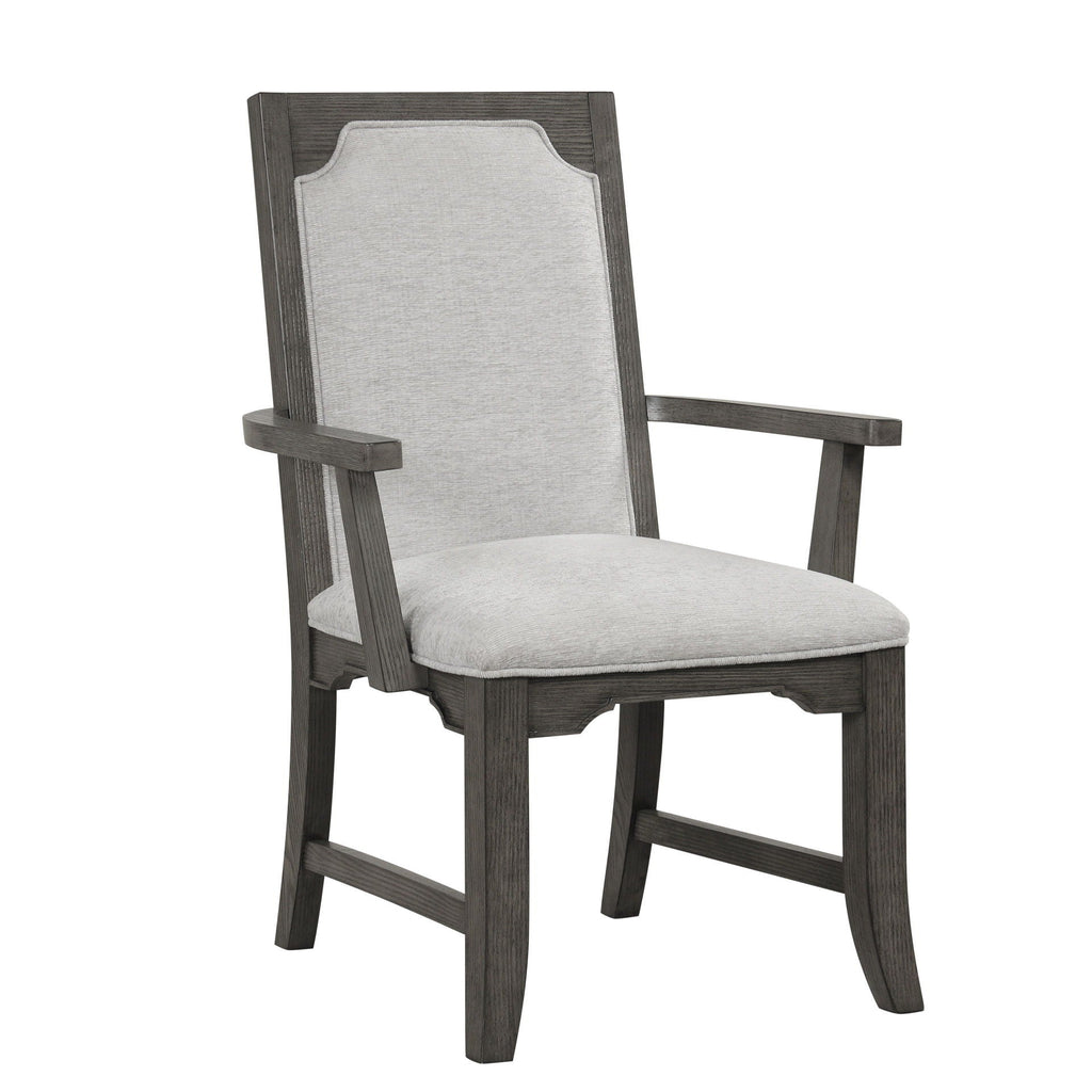 Lisbon - Dining Arm Chair (Set of 2) - Gray - Stylish Home Furniture