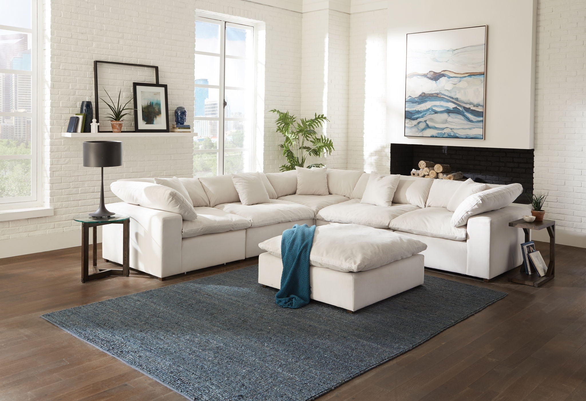 Posh - Modular Sectional And Ottoman - Stylish Home Furniture