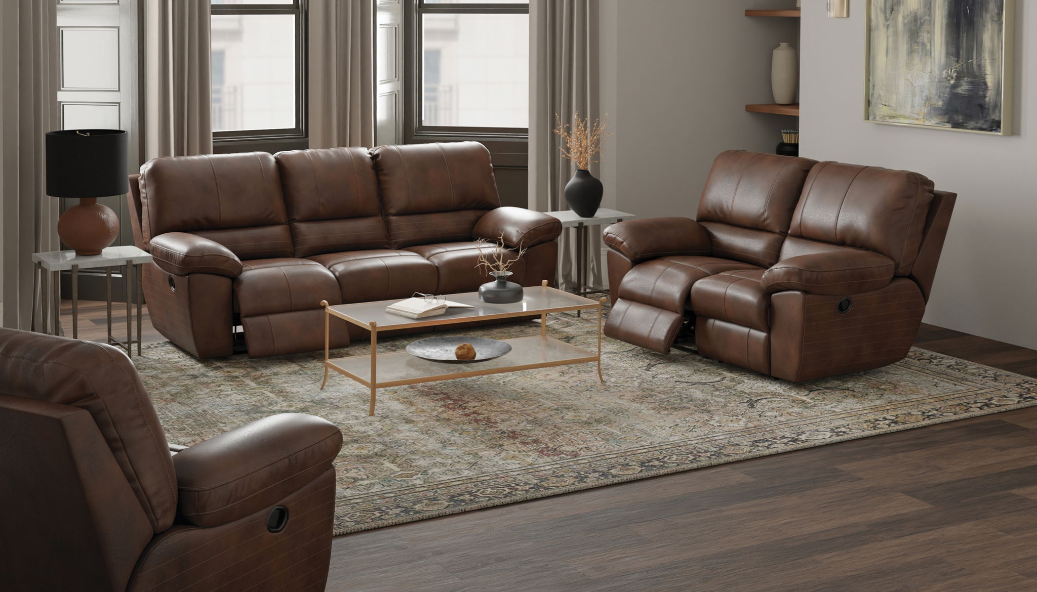 Stetson - Lay Flat Reclining Sofa - Stylish Home Furniture