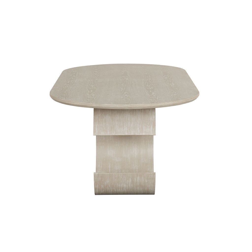 Gwendolyn - Oval Table Top And Base - Beige - Stylish Home Furniture