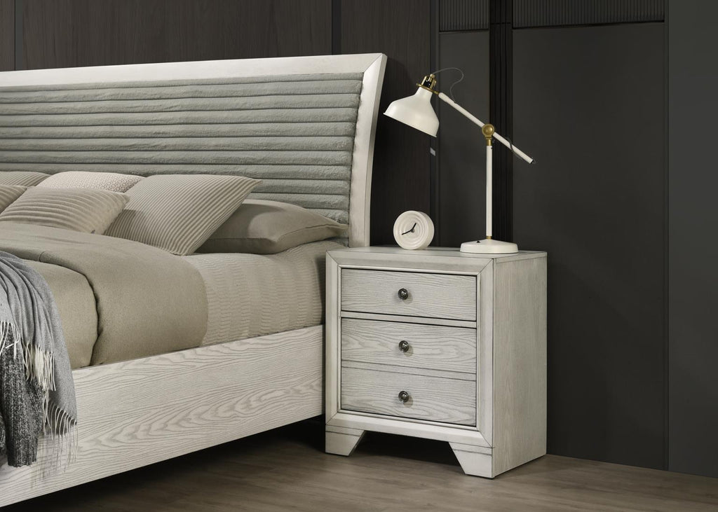 B320 - Oak Night Stand - Antique White - Stylish Home Furniture