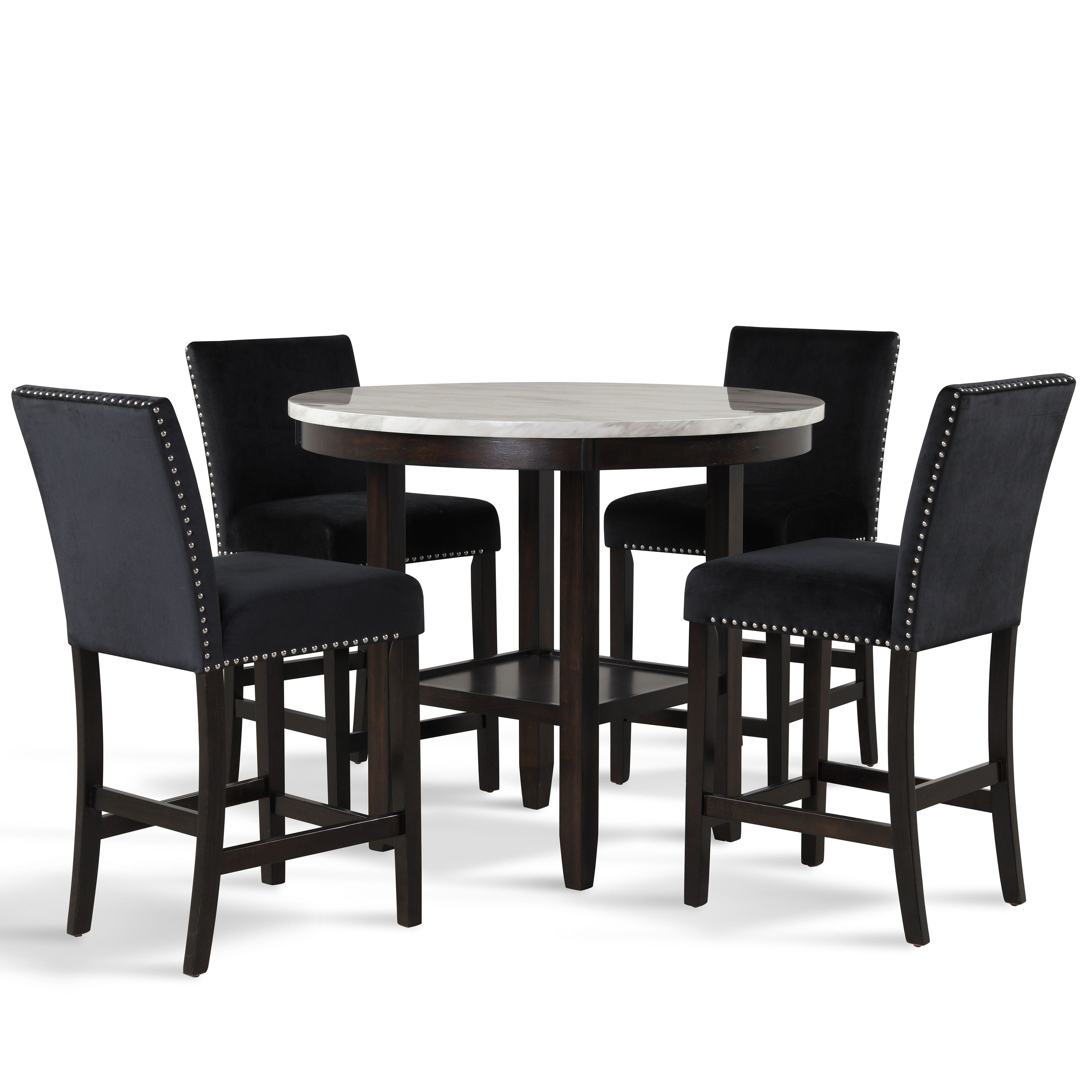 Celeste - Round Counter Table Set - Stylish Home Furniture