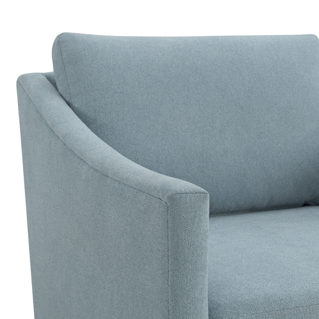Acacia - Swivel Chair - Freya Light Blue - Stylish Home Furniture