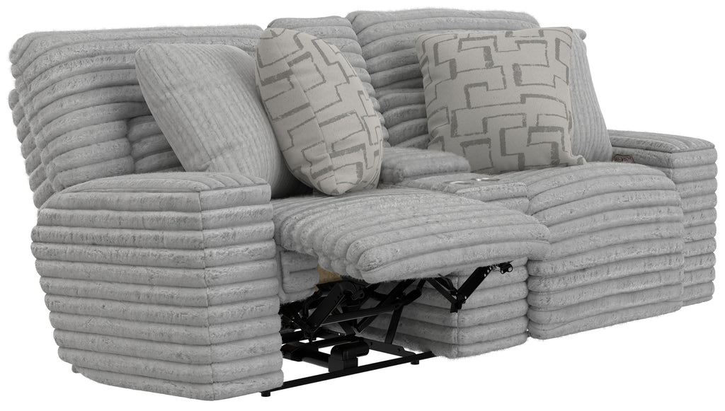 Lynx - Power Reclining Console Loveseat With Zero Gravity - Stylish Home Furniture