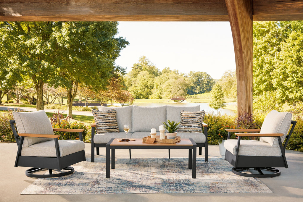 Carmel Highlands - Sofa, Chairs, Table Set (Set of 4) - Dark Brown - Stylish Home Furniture