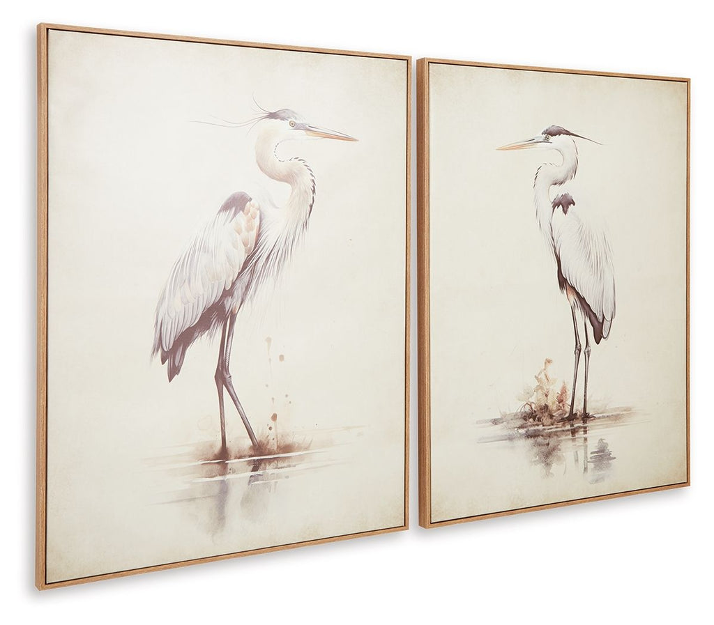 Aubinell - Wall Art Set (Set of 2) - Beige - Stylish Home Furniture