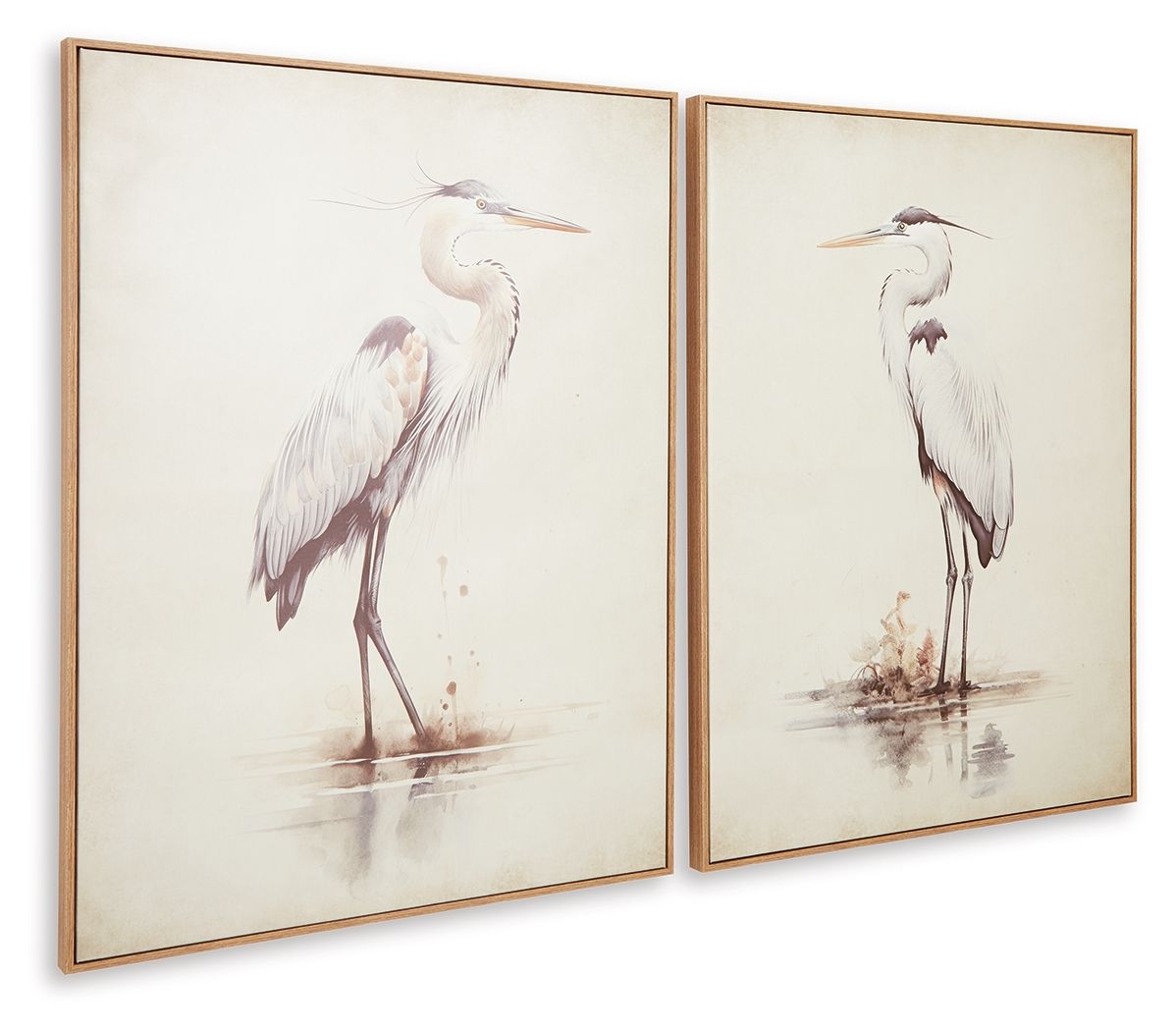 Aubinell - Wall Art Set (Set of 2) - Beige - Stylish Home Furniture
