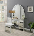 G-305 - Glamour Vanity With Mirror - Pearl Silver