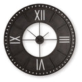 Lytle - Wall Clock - Antique Brown - Stylish Home Furniture