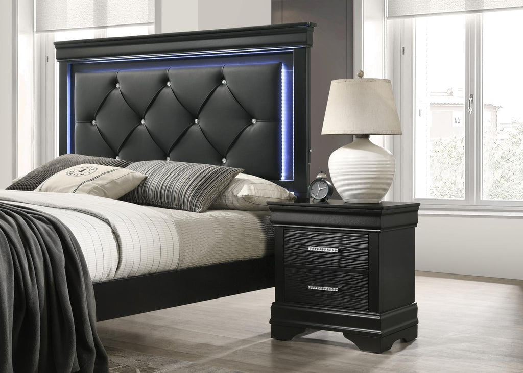 B395 - Nightstand - Black - Stylish Home Furniture