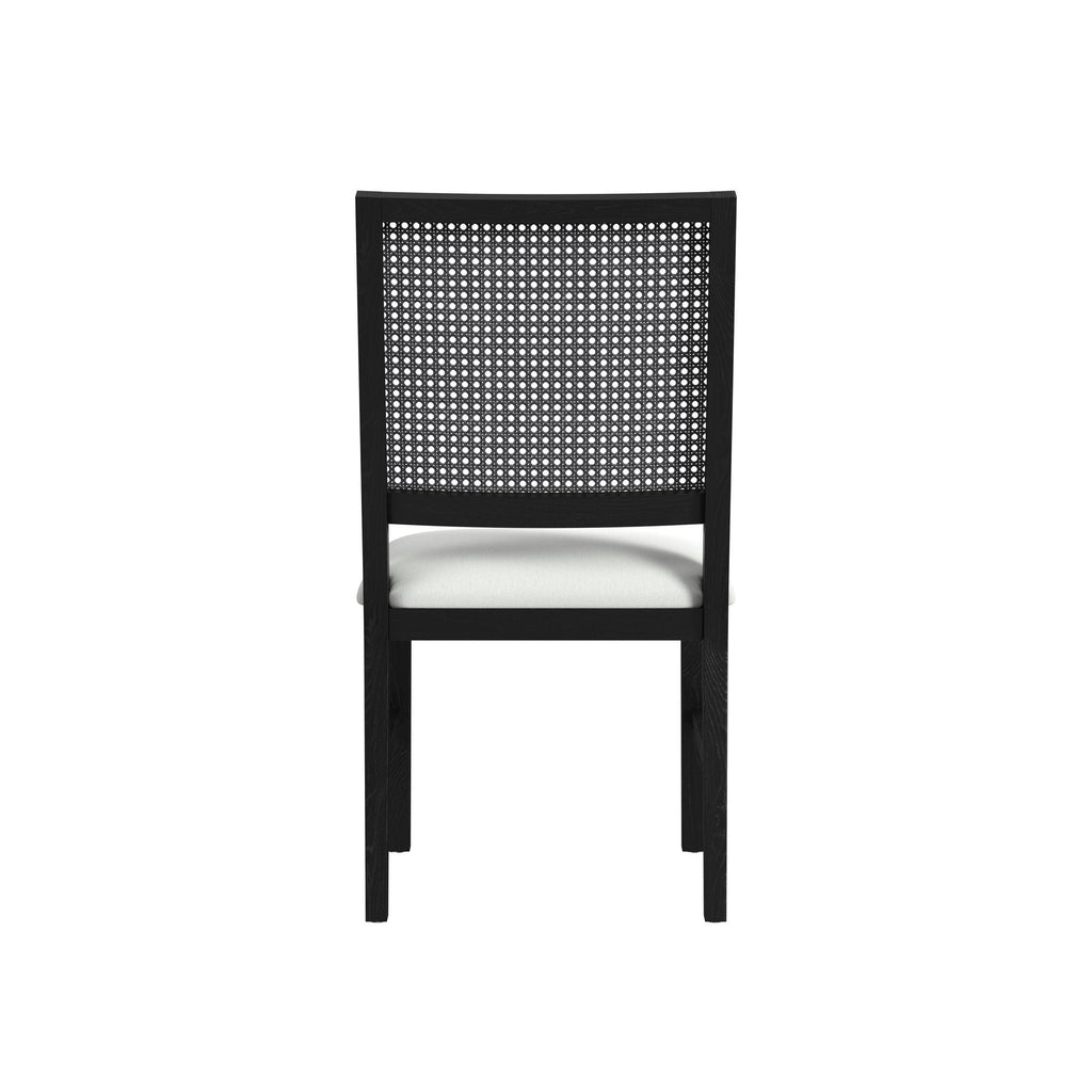 Bahama Breeze - Fabric Dining Chair (Set of 2) - White / Black - Stylish Home Furniture