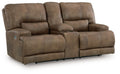 Beckley Place - Power Reclining Loveseat With Console / Adjustable Headrest - Earth - Stylish Home Furniture