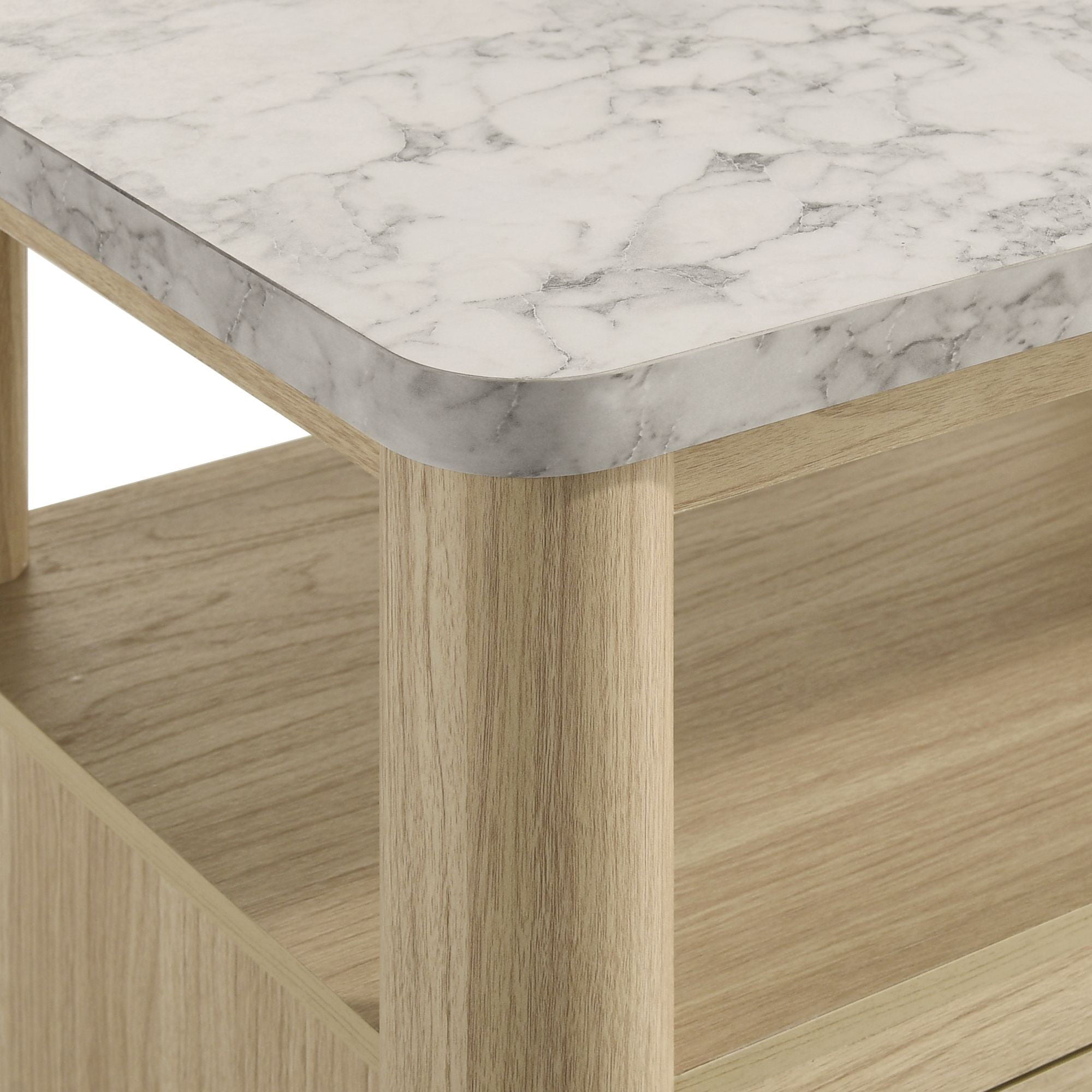 Jonas - Nightstand With USB - Natural - Stylish Home Furniture