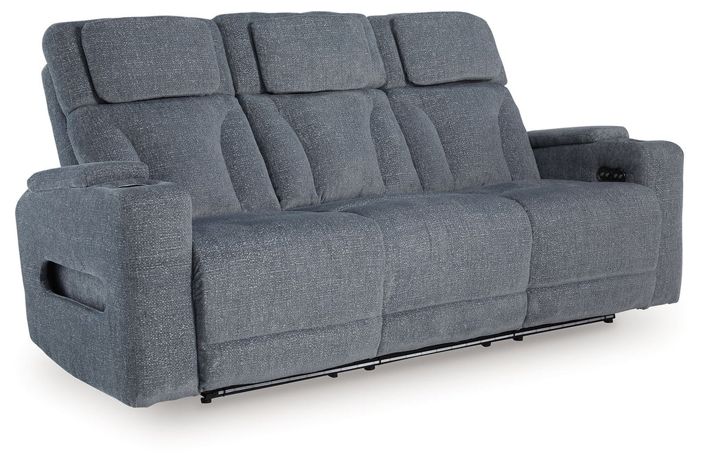 Studio Cave - Power Reclining Sofa - Steel - Stylish Home Furniture