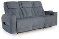 Studio Cave - Power Reclining Sofa - Steel - Stylish Home Furniture